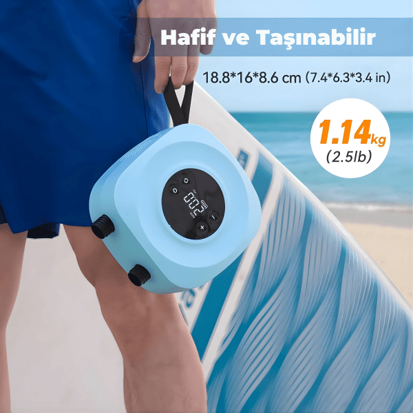 D18 Pro Şarjlı SUP Pompası - Görsel 3