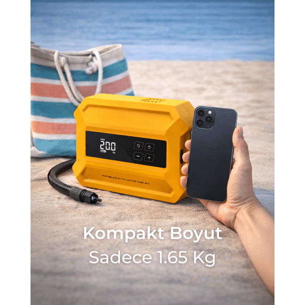 SavaBoards D21 Pro şarjlı elektrikli sup pompası yüksek batarya kapasiteli
