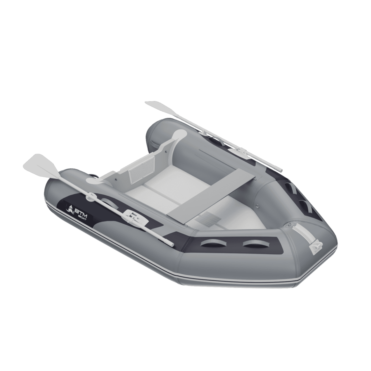 BTM Boat MS-240 Air Deck Şişme Bot & Parsun 2.6 HP 4-Zamanlı Dıştan Takma Motor Tam Set (Paket Kombinasyon)