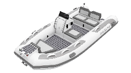 Axion 3.8 Sabit Aluminyum Tabanlı Entegre Konsollu RIB Bot