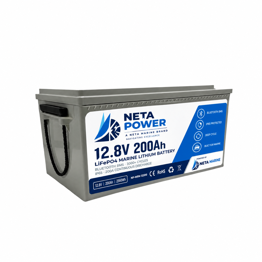 Neta Power 12.8V 200Ah LiFePO4 sanal çapa aküsü